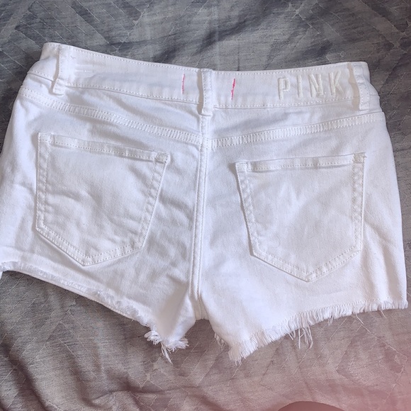 Victoria’s Secret Pink white denim shorts - Picture 3 of 4